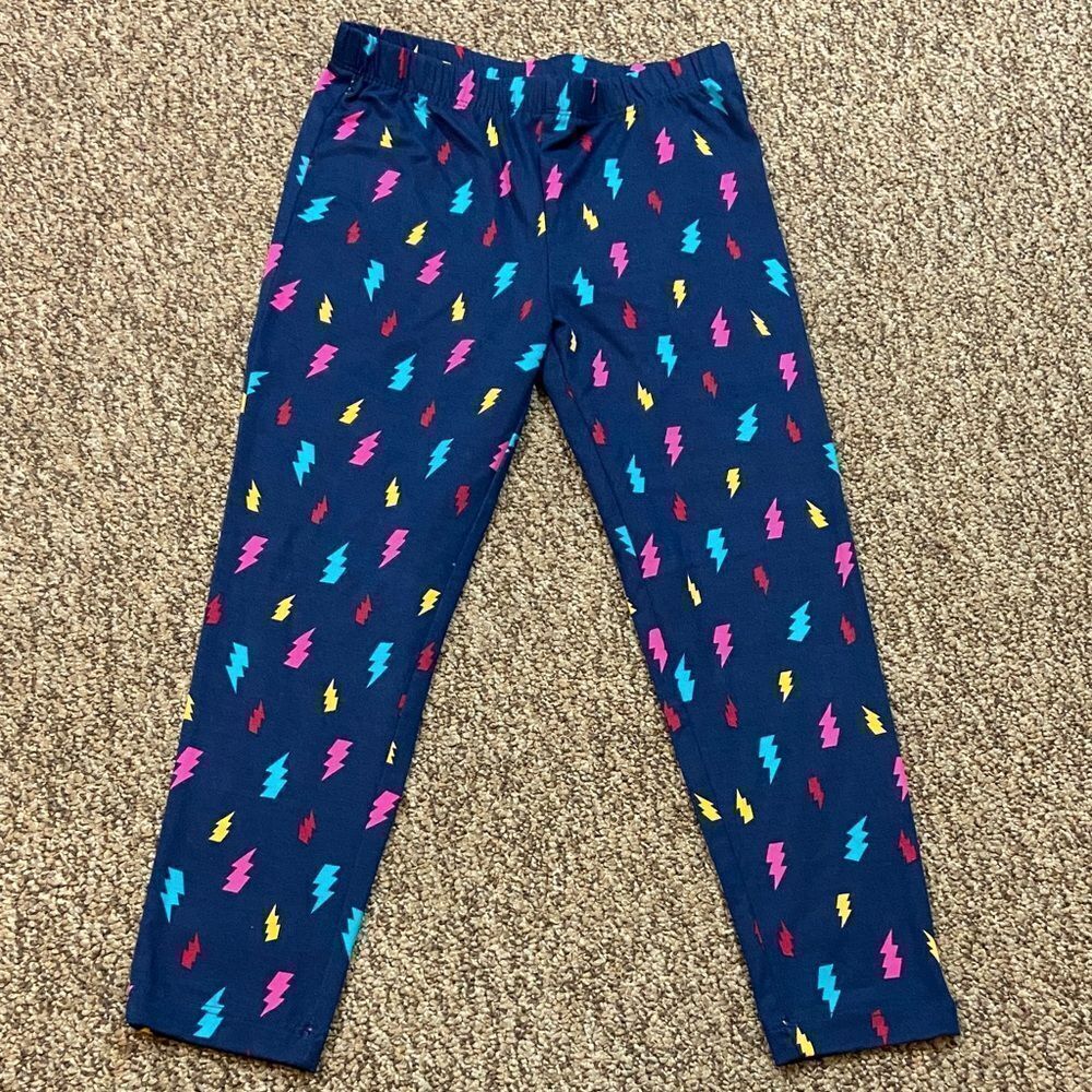 10/$50 Wonder Nation Dark Base Leggings with Colorful Accents Size 7